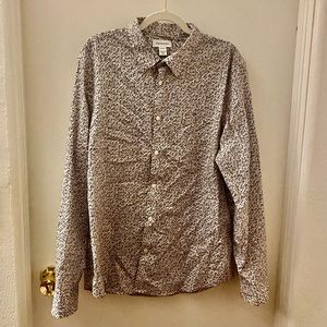 Calvin Klein mens button up long sleeve XL shirt